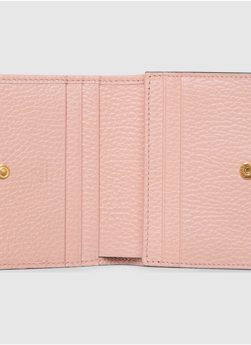 GG Marmont bi-colour card case wallet