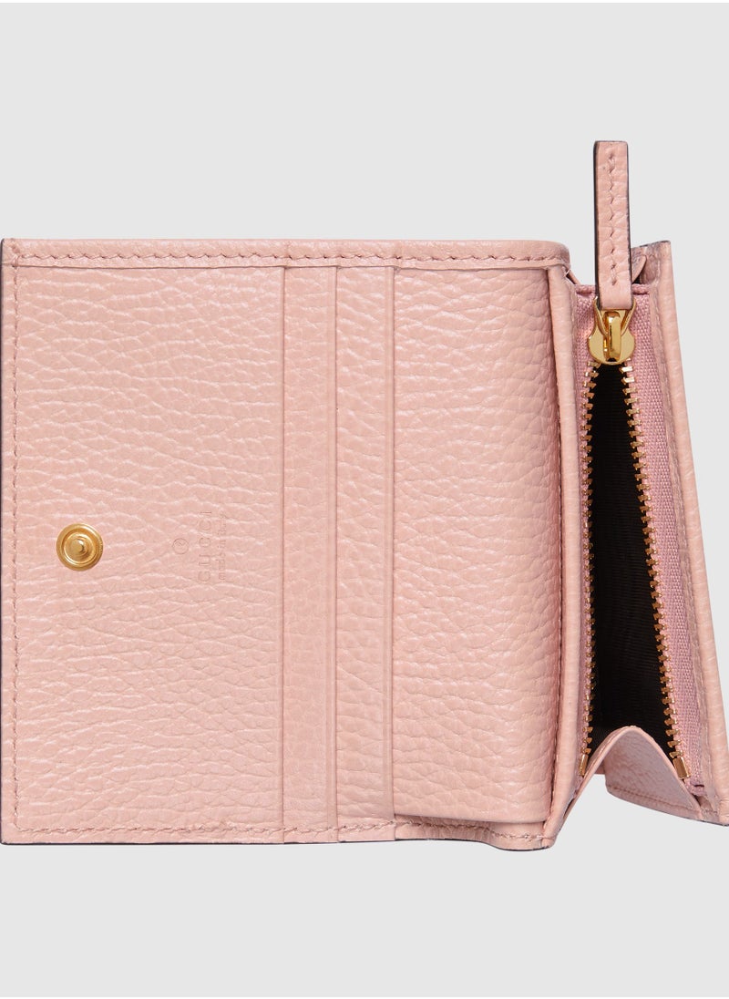 GG Marmont bi-colour card case wallet