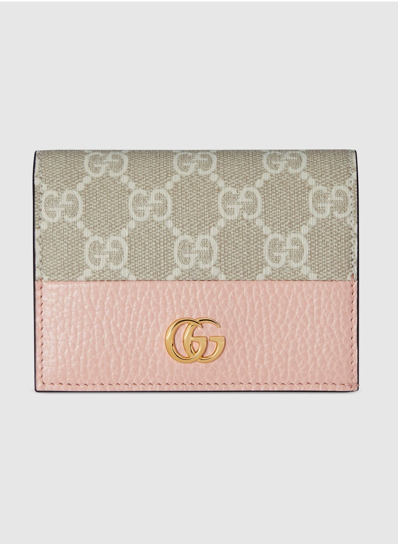 GG Marmont bi-colour card case wallet