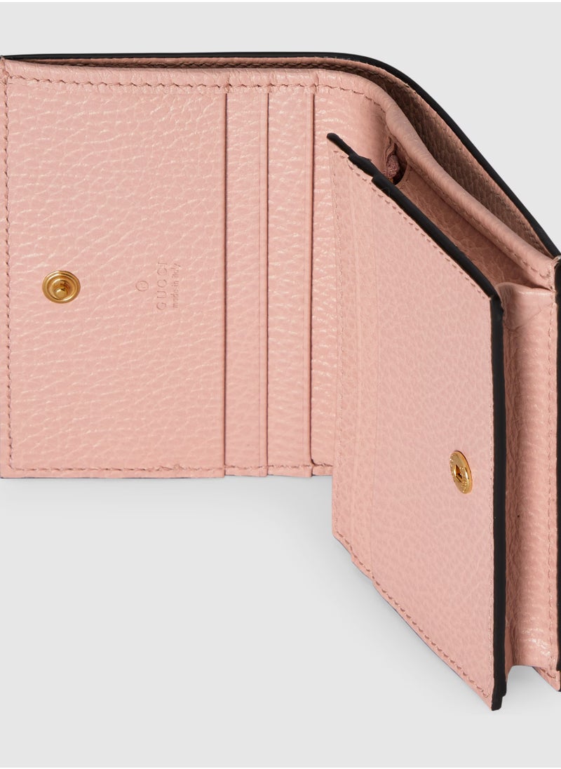 GG Marmont bi-colour card case wallet