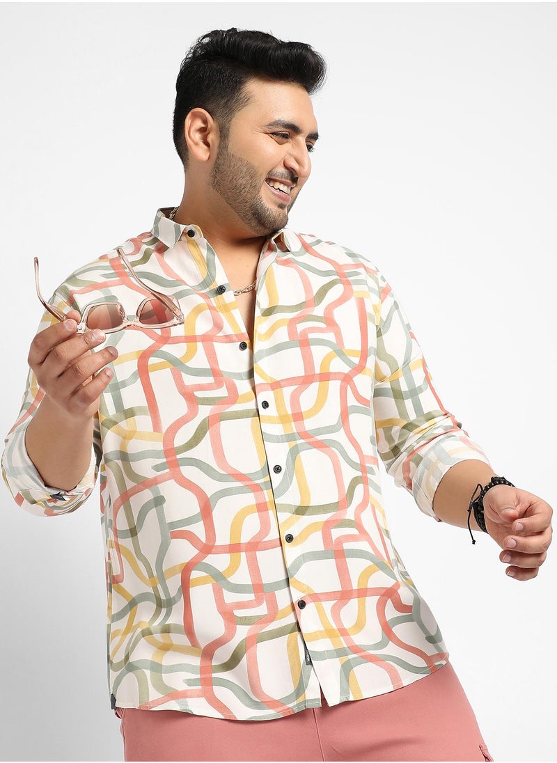 Instafab Plus Flowing Vines Shirt