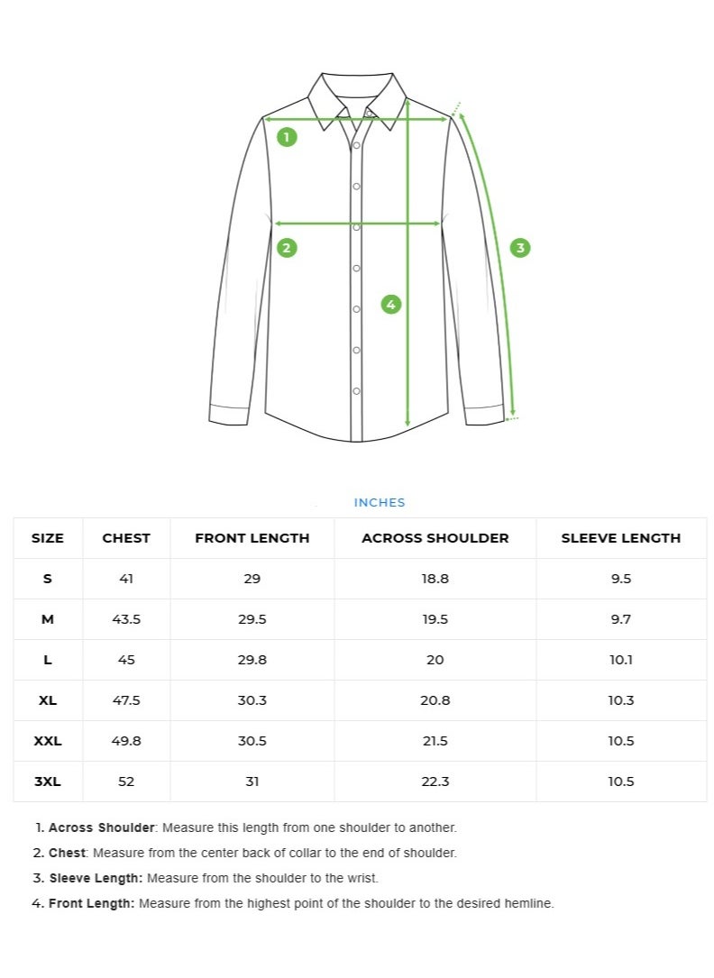 Cotton Shirt for Men | Slim Fit, Long Sleeve, Casual & Formal Wear | Soft, Breathable Fabric for Office, Everyday, & All-Season Use in Classic & Trendy Colors