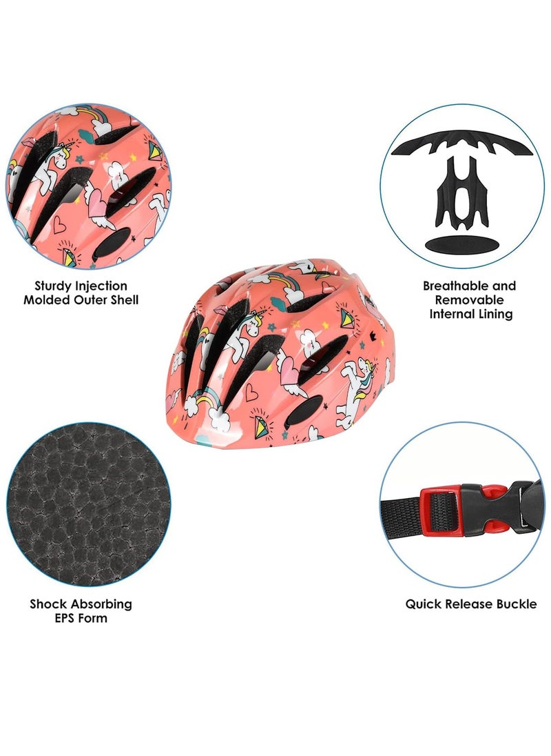 Kids Bike Helmet, Toddler Helmet Adjustable Uni, Toddler Bike Helmet Aged 3-8 Years Old, For Skating, Bike, Scooters and more