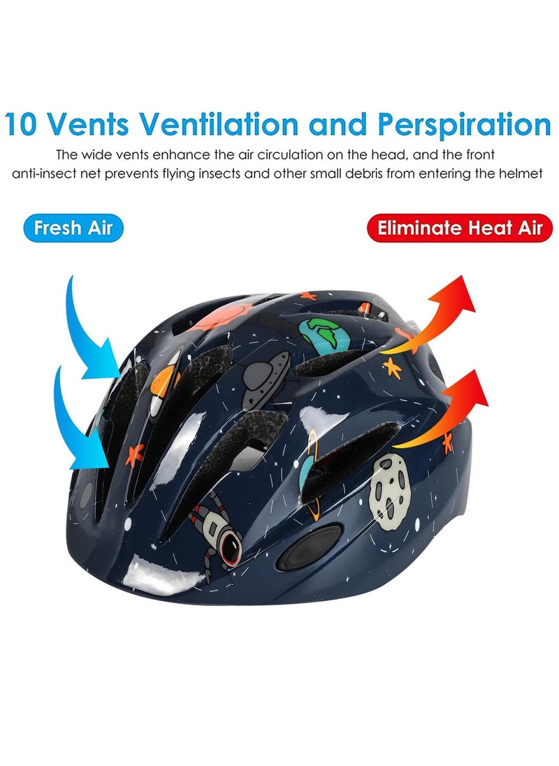 Kids Bike Helmet, Toddler Helmet Adjustable Uni, Toddler Bike Helmet Aged 3-8 Years Old, For Skating, Bike, Scooters and more