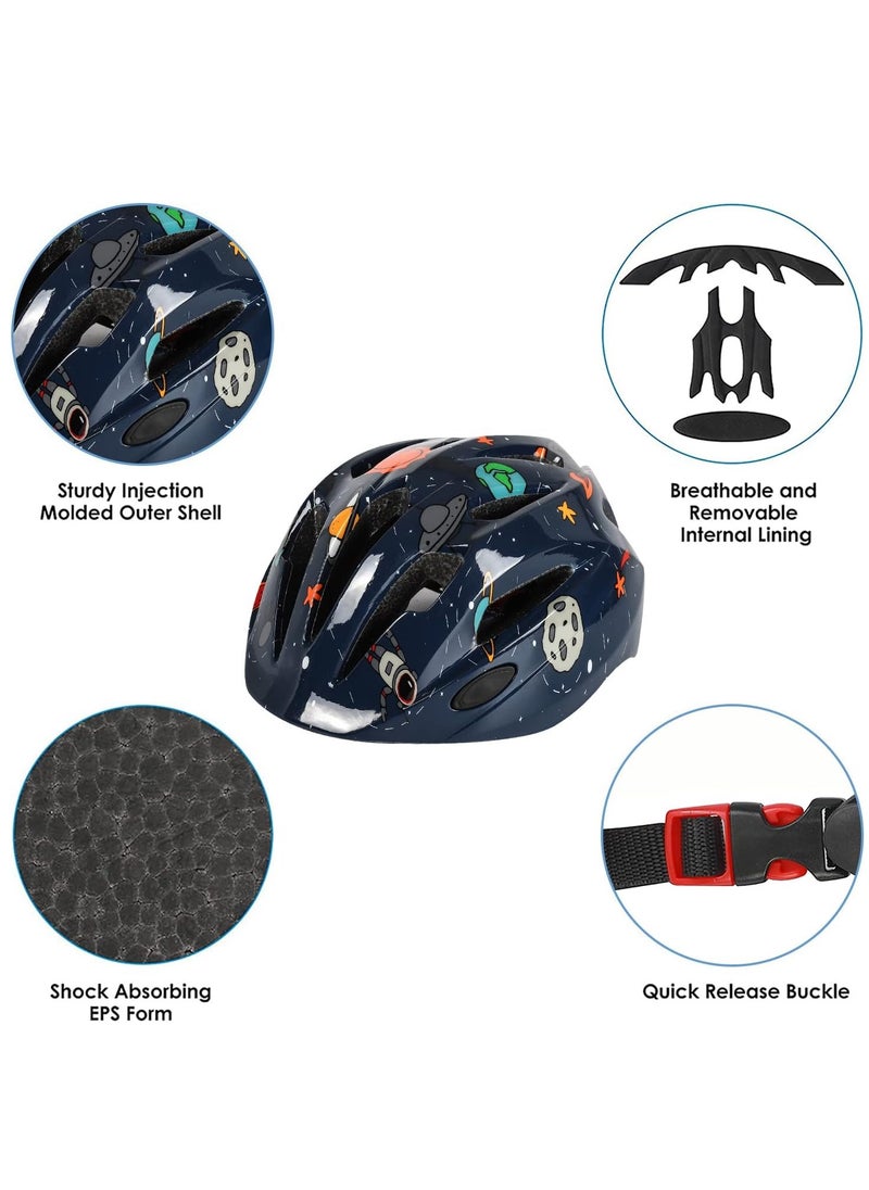 Kids Bike Helmet, Toddler Helmet Adjustable Uni, Toddler Bike Helmet Aged 3-8 Years Old, For Skating, Bike, Scooters and more