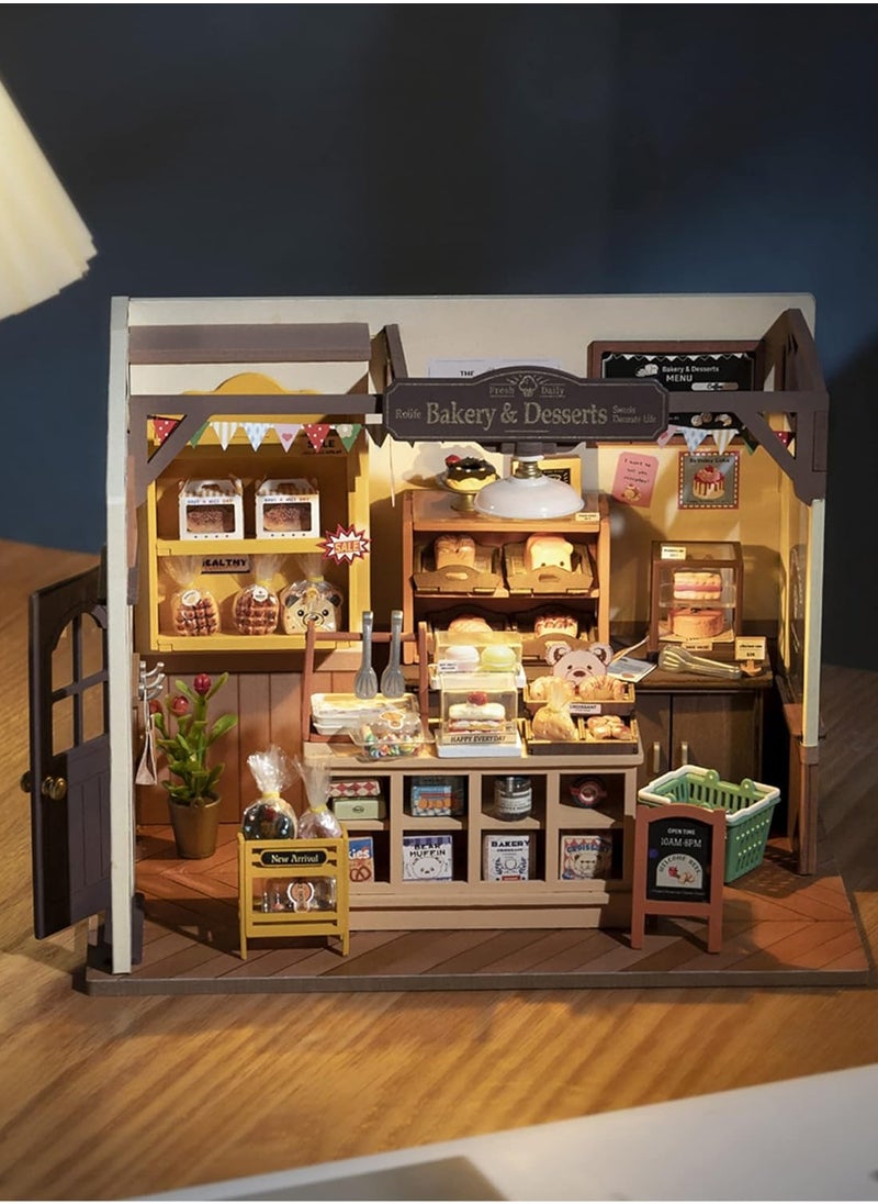 DIY Miniature House Becka's Baking House Handmade Dolls House Model Kits for Adults to Build with Accessories Toys