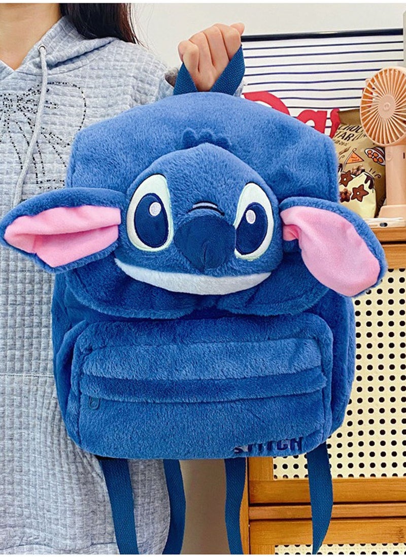 2024 New Cute Cartoon Monster Backpack Female Student Bag Large Capacity Plush Doll Backpack