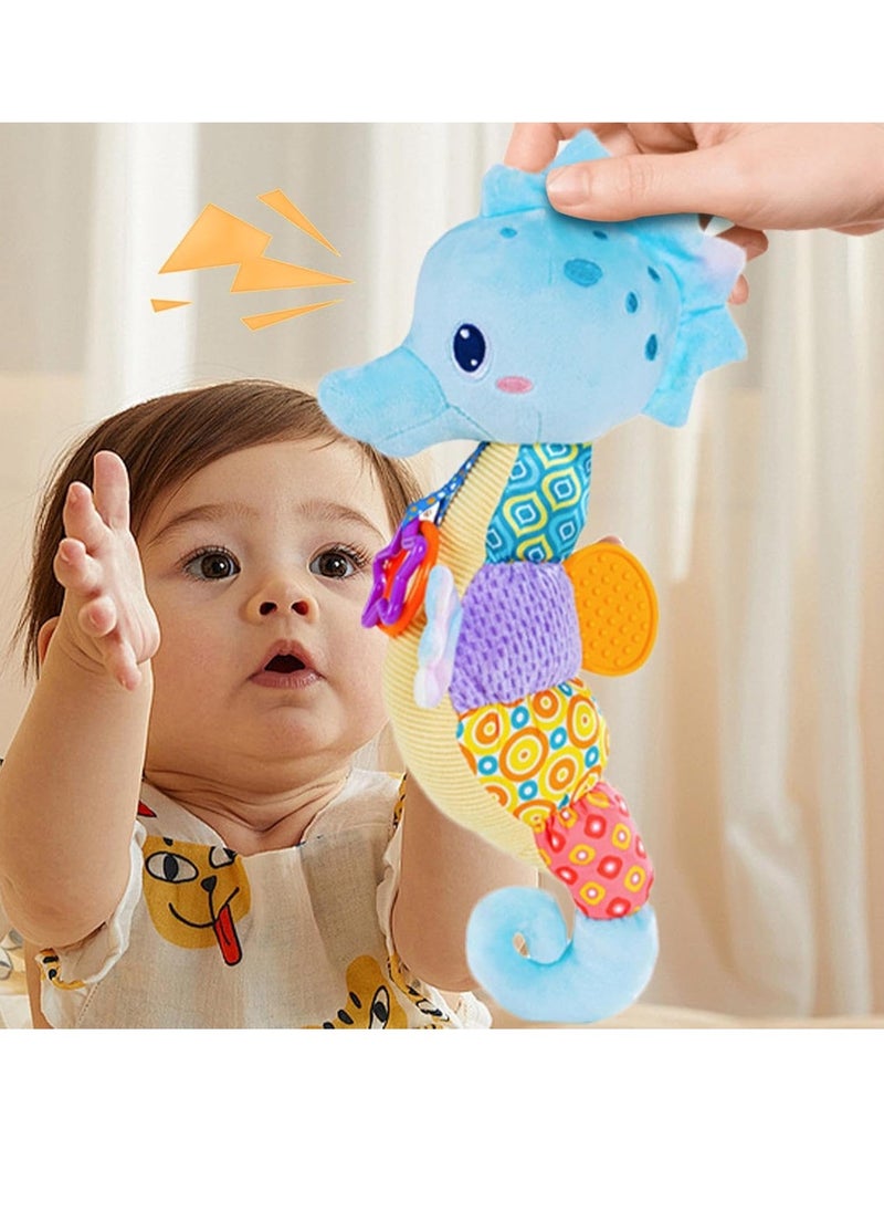 Seahorse Plush Toys, Seahorse Music Plush Animal Toys | Baby Toys, Seahorse Music Plush Toys - Soft Sensory Toys, Rattle Toys