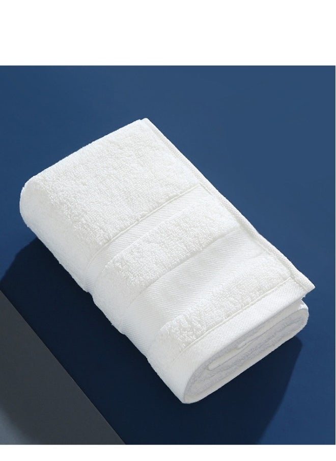 Cotton increased 90*180 men's and women's bath towel absorbent cotton white bath towel.