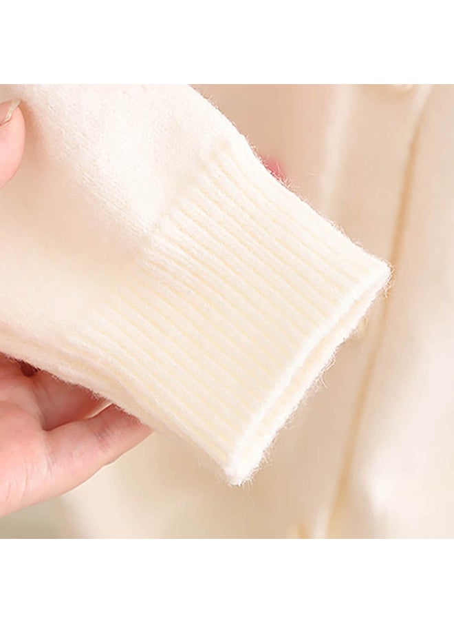 Cream Pearl Hearts Warmer cardigan Sweater for Kids