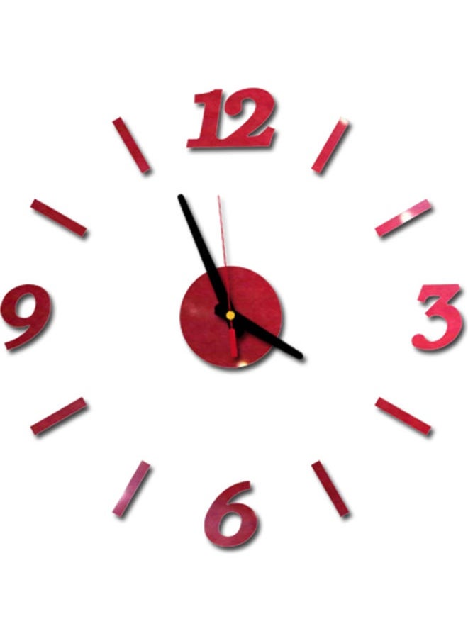 Modern Design Wall Clock Red