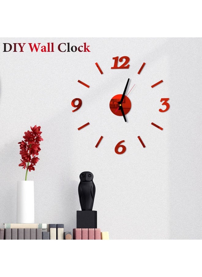 Modern Design Wall Clock Red