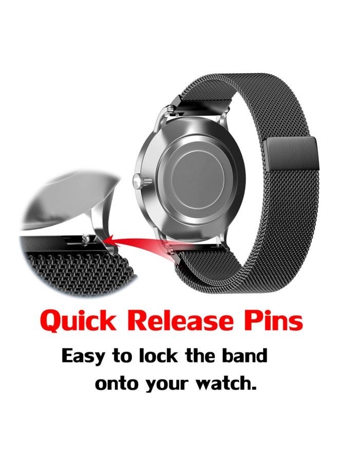 Replacement Strap For Huawei GT 2 46 mm/Honor Magic Watch 2 46mm Black
