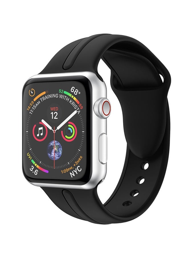Replacement Band Strap For Apple Watch Series Black