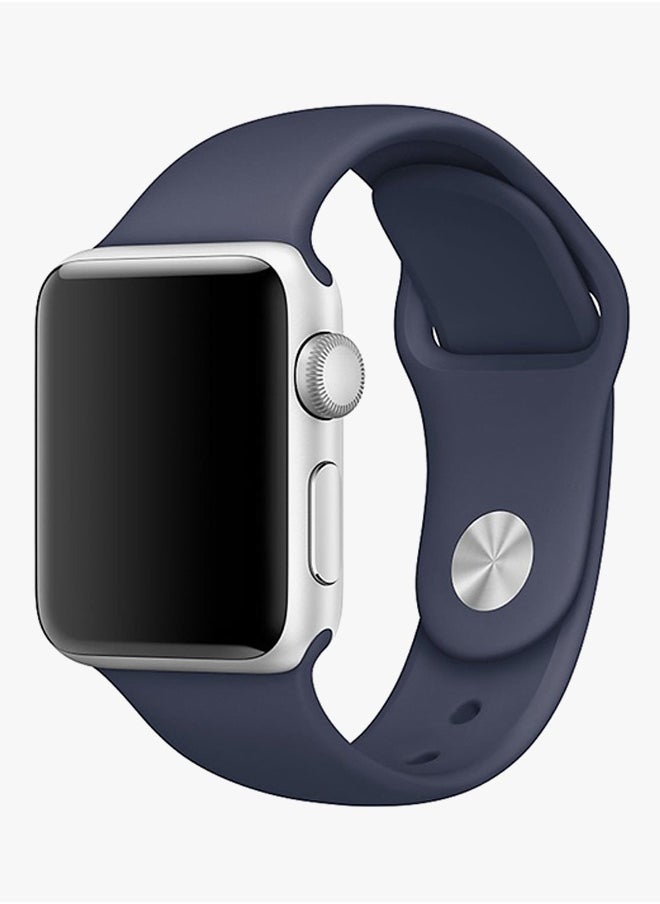 Silicone Band For Apple Watch 42mm Dark Blue