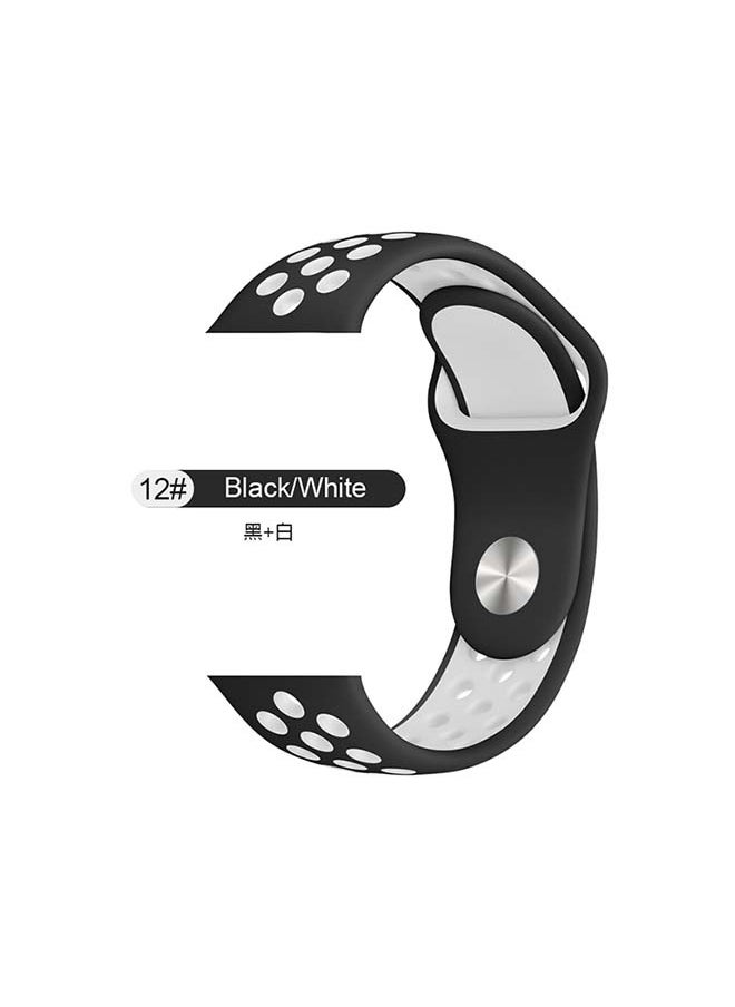 Stylish Replacement Band For Huawei Watch GT/GT 2 Black/White