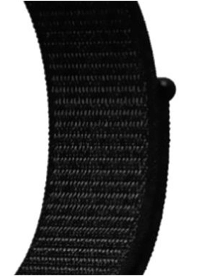 Watch Nylon Band 42mm/44mm/45mm Compatible with Apple Watch Series 8/7/SE/6/5/4/3/2/1 Black