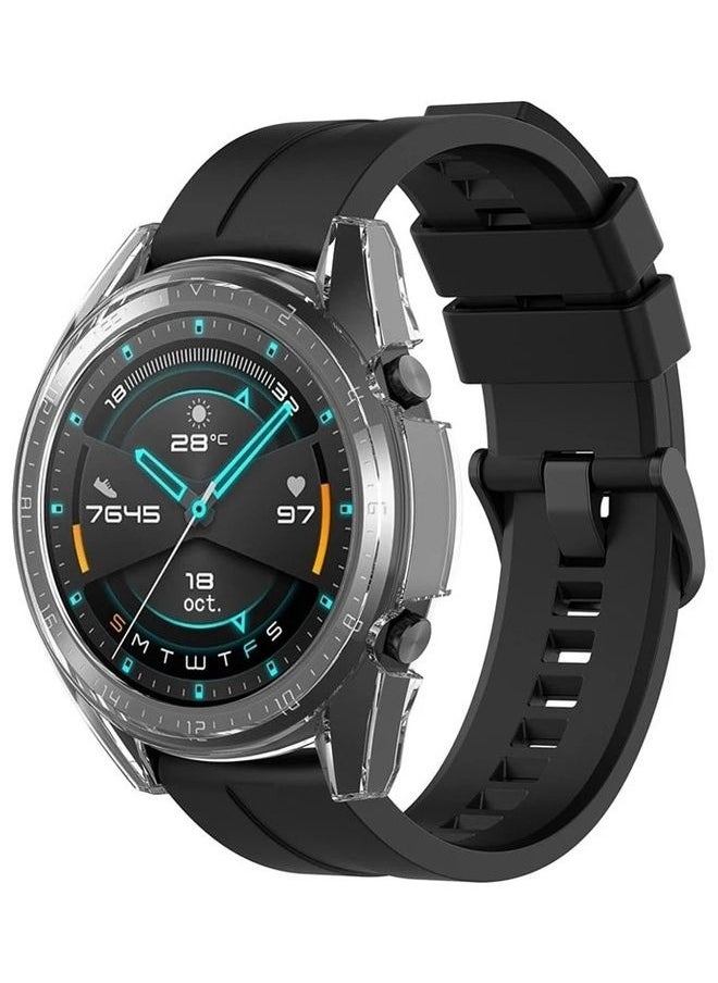 Protective Shockproof Case Cover For Huawei Watch GT2 42mm Clear