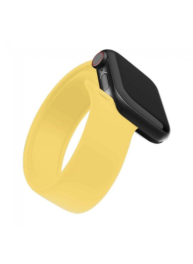 Solo Loop Band For Apple Watch Series 6/SE 40mm Yellow
