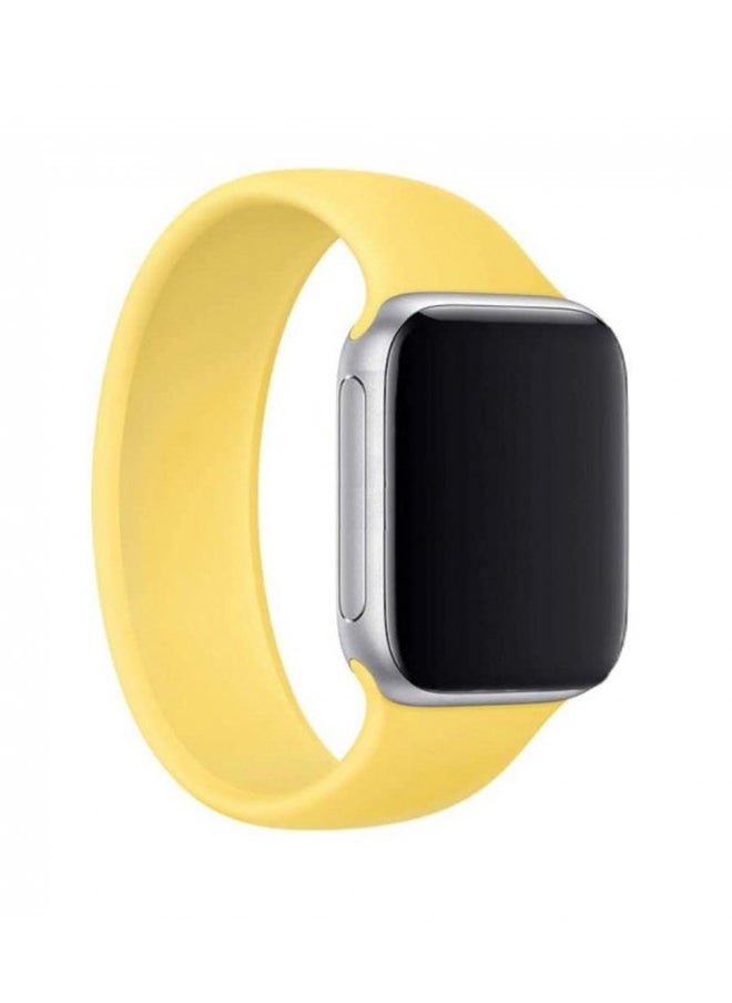 Solo Loop Band For Apple Watch Series 6/SE 40mm Yellow