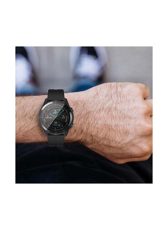 Bumper Case Cover for Huawei Watch GT2 46mm BLACK/CLEAR