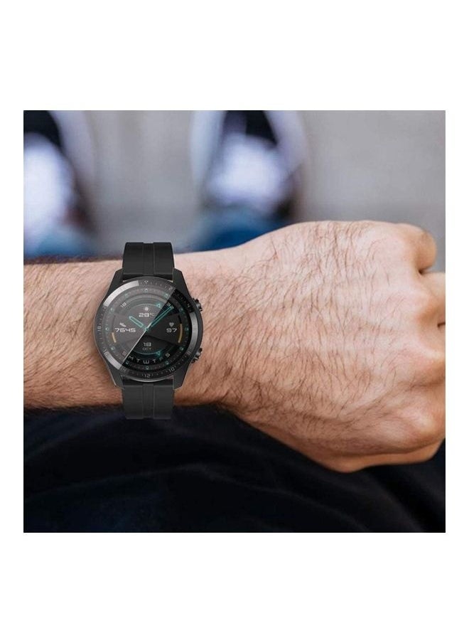 Bumper Case Cover for Huawei Watch GT2 46mm BLACK/CLEAR