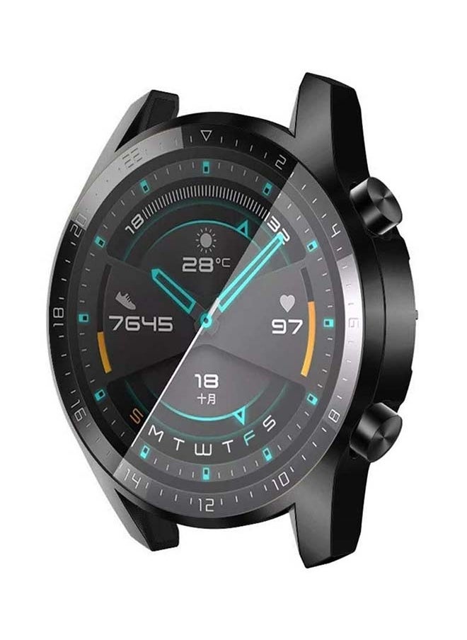 Bumper Case Cover for Huawei Watch GT2 46mm BLACK/CLEAR