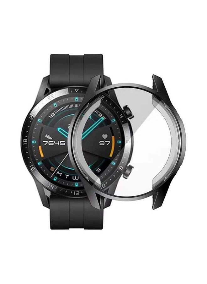 Bumper Case Cover for Huawei Watch GT2 46mm BLACK/CLEAR
