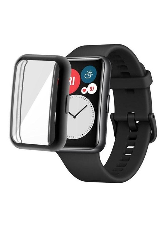Huawei Watch Fit Case. Strap Tpu Silicon Universal Screen Protector Bumper Protective Cover Huawei Watch Fit Full Cover Screen Protector Clear