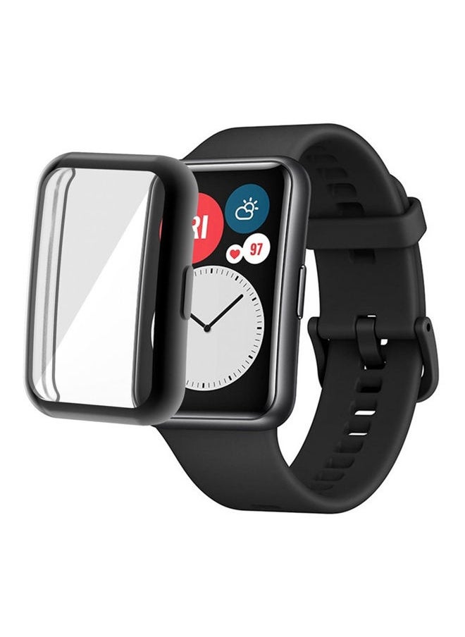 Huawei Watch Fit Case. Strap Tpu Silicon Universal Screen Protector Bumper Protective Cover Huawei Watch Fit Full Cover Screen Protector Clear