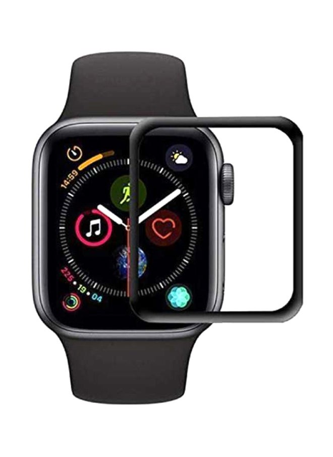 3D Tempered Glass Screen Protector For Apple Watch 44Mm Clear/Black