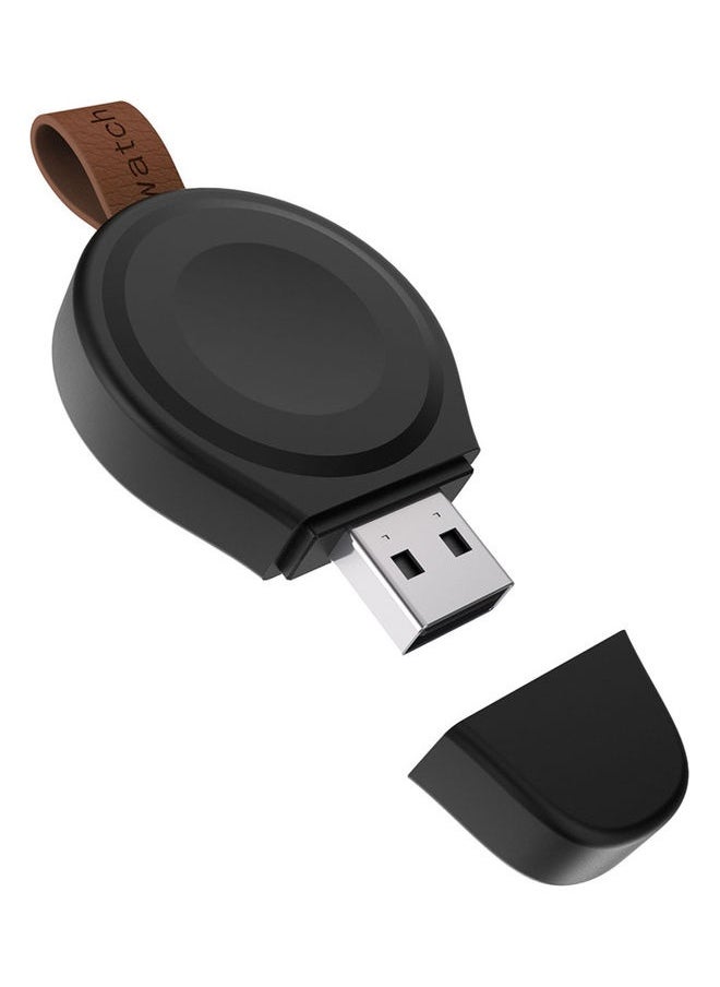 iWatch Portable USB Magnetic Charger For Apple Watch Series SE/6/5/4/3/2/1 Black