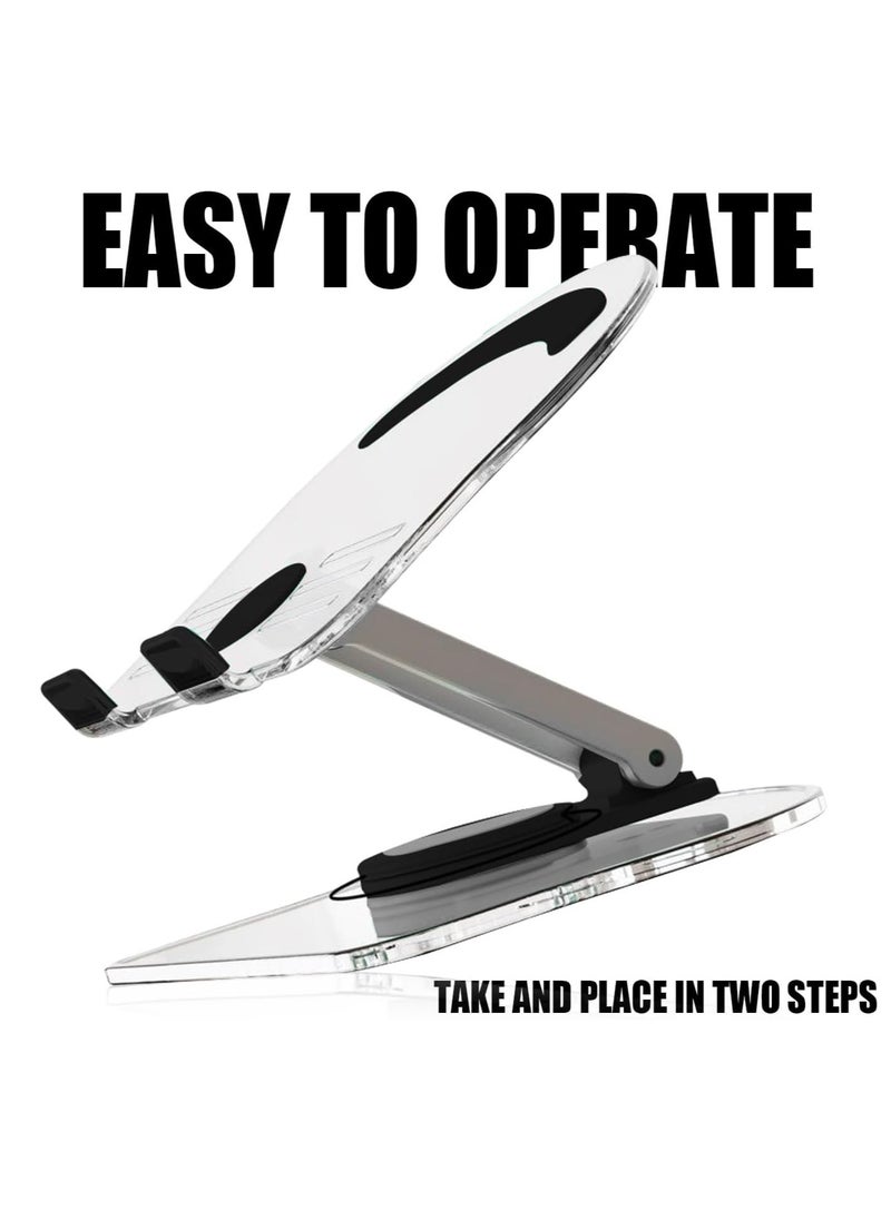 Tablet PC holder 360 degree adjustable rotating desktop holder, foldable tablet PC holder