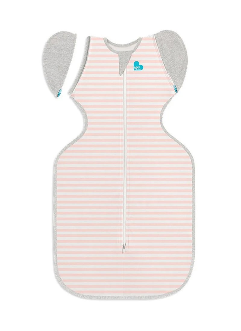Swaddle Up Transition Original Bag 1.0 TOG XL Dusty Pink - Patented Zip-off Wings for Babies 0M+