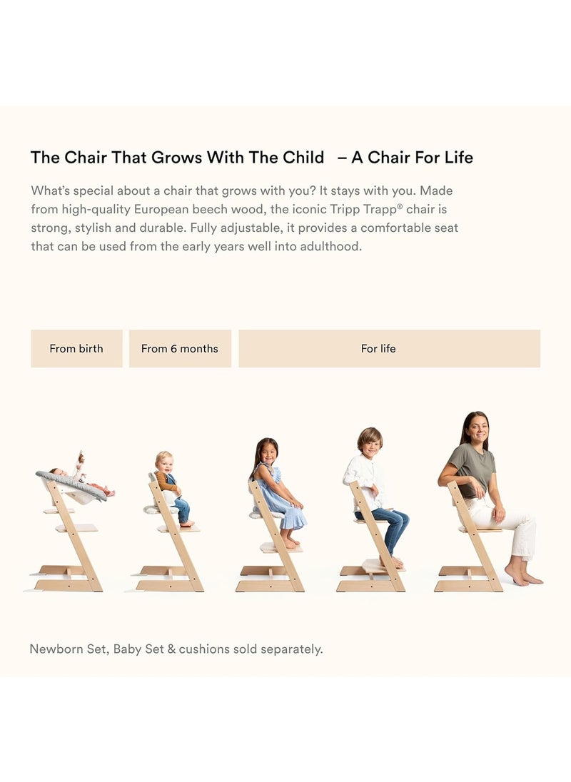 Baby High Chair Wooden Dining Adjustable Toddler Seat Chair For kids and Adults