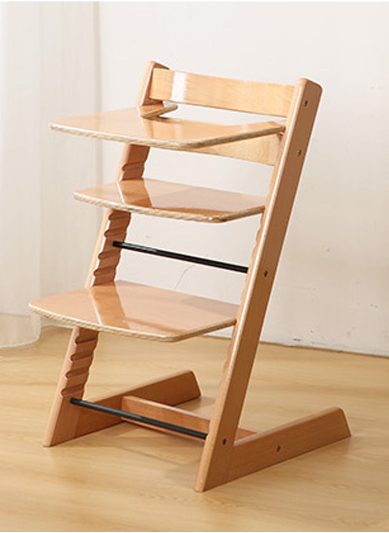 Baby High Chair Wooden Dining Adjustable Toddler Seat Chair For kids and Adults