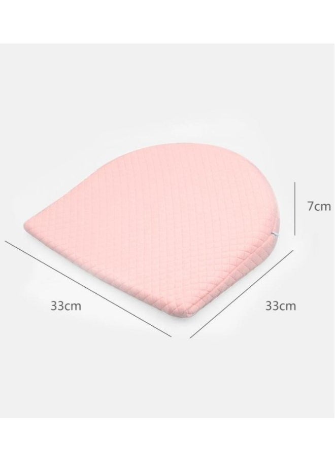 Soft Round Crib Baby Feeding Wedge Pillow For Reflux Sleep With Washable Cover