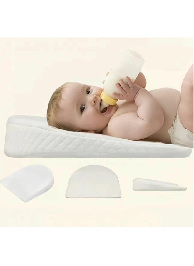 Soft Round Crib Baby Feeding Wedge Pillow For Reflux Sleep With Washable Cover