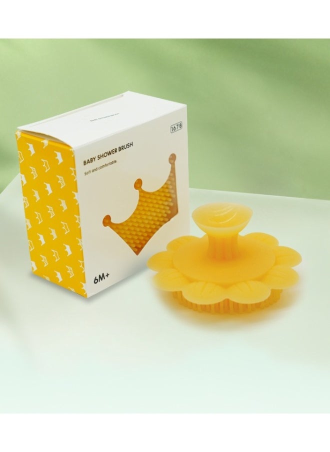 Silicone baby shampoo brush