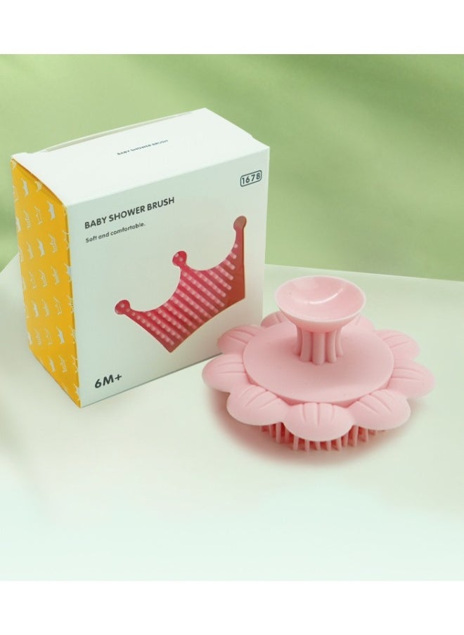 Silicone baby shampoo brush