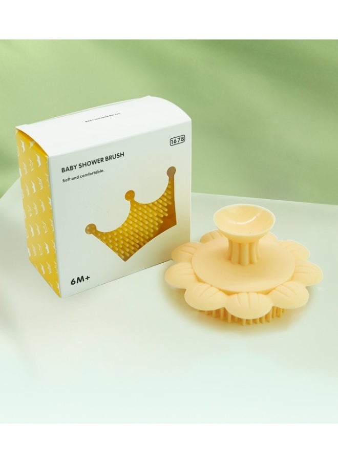 Silicone baby shampoo brush