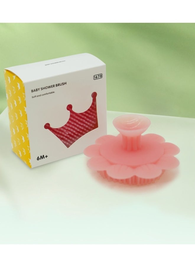 Silicone baby shampoo brush