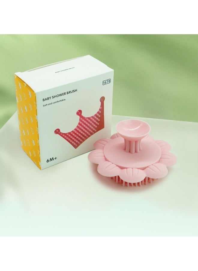 Silicone baby shampoo brush
