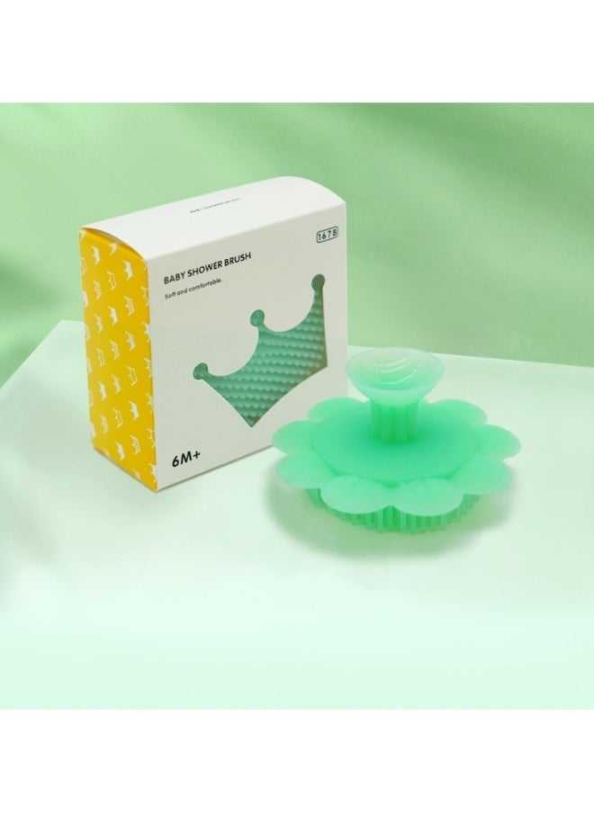Silicone baby shampoo brush
