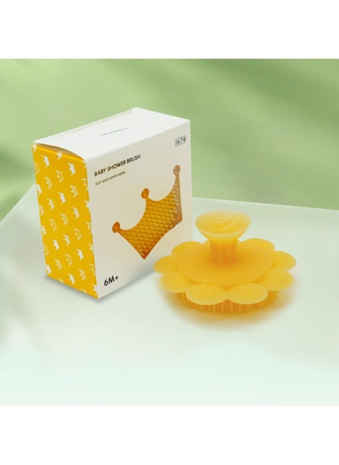 Silicone baby shampoo brush