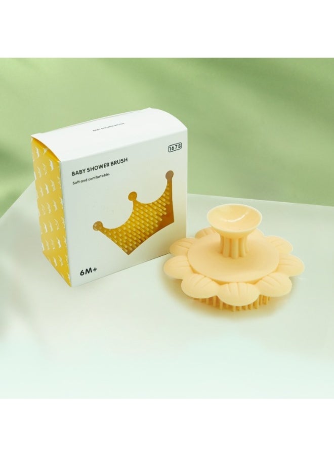 Silicone baby shampoo brush