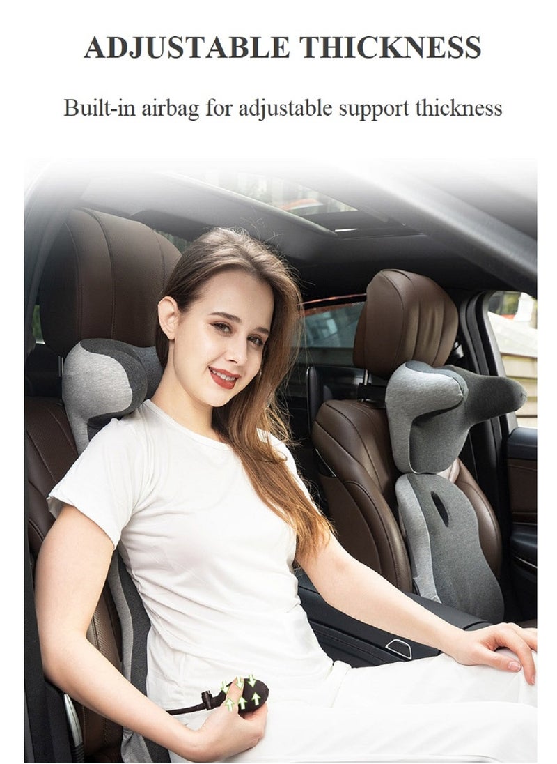 Back Cushion, Ergonomic Lumbar Cushion for Chair, Memory Foam Back Wedge Cushion for Office Chair, for Office, Car and Home