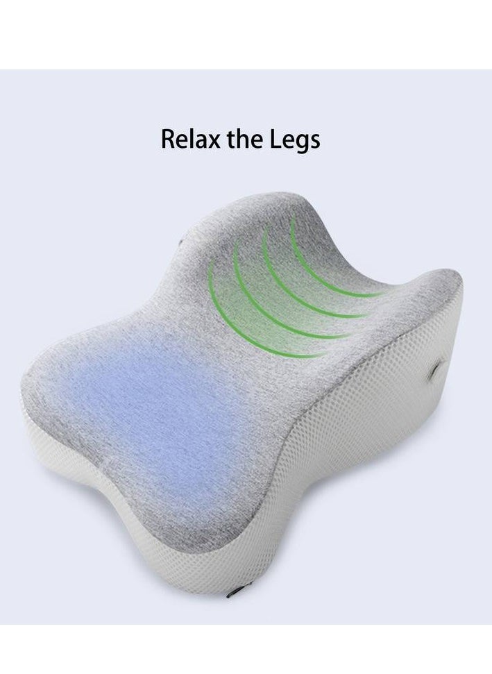 Leg Positioning Pillow, Knee Pillow with Adjustable Strap, Body Position Pillow, Maternity Pillow for Side Sleeping, For Body Alignment, Separation Of Knees, Memory Foam Pillow
