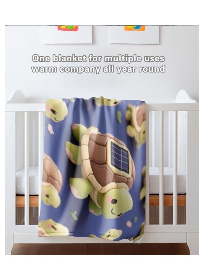Children's or student cartoon flannel thin blanket (warm and comfortable, suitable for sleep, games) 100cm*150cm