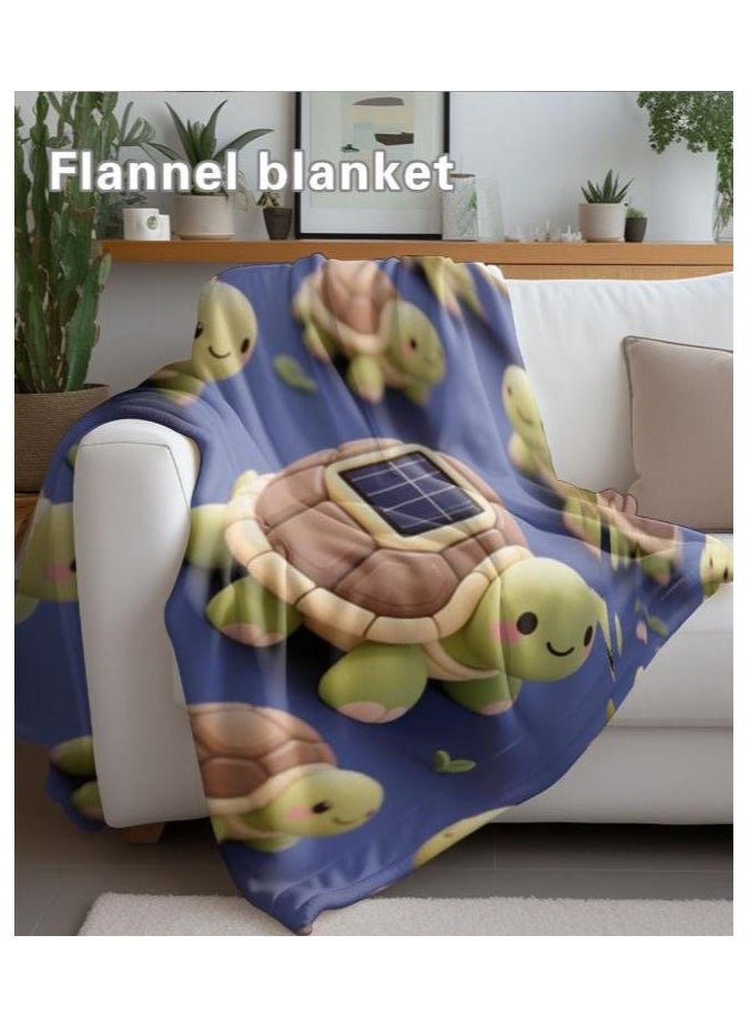 Children's or student cartoon flannel thin blanket (warm and comfortable, suitable for sleep, games) 100cm*150cm